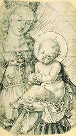 欧洲12-19世纪油画五_DURER, Albrecht - Madonna and the Child
